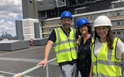 Kings College Hospital showed us the site for their exciting new rooftop garden project