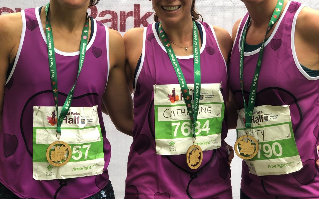 Team of three take on the Royal Parks Half Marathon in aid of The Healing Garden