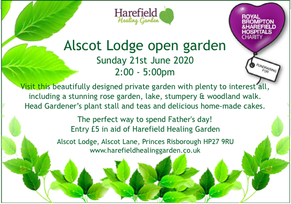 Alscot Lodge open garden 2020 – Due to COVID19 the open garden has been postponed to date TBA…